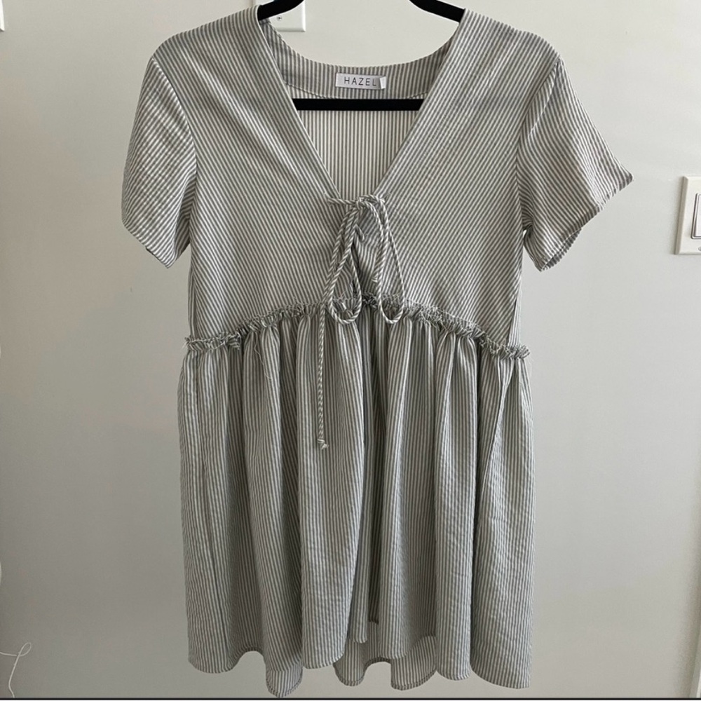 Stripped Babydoll Dress